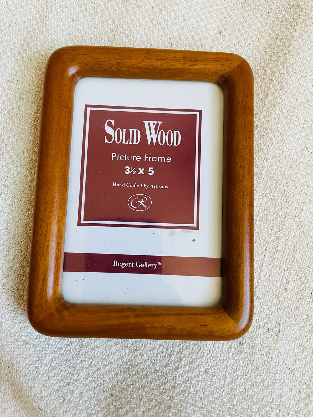 Vintage Solid Wood Picture Frame Honey Brown Fits  3.5x5" Photo